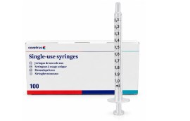 Seringa Descartável Slip Sem Borracha No Embolo Estéril - 1 Ml - 100 Unid - Covetrus